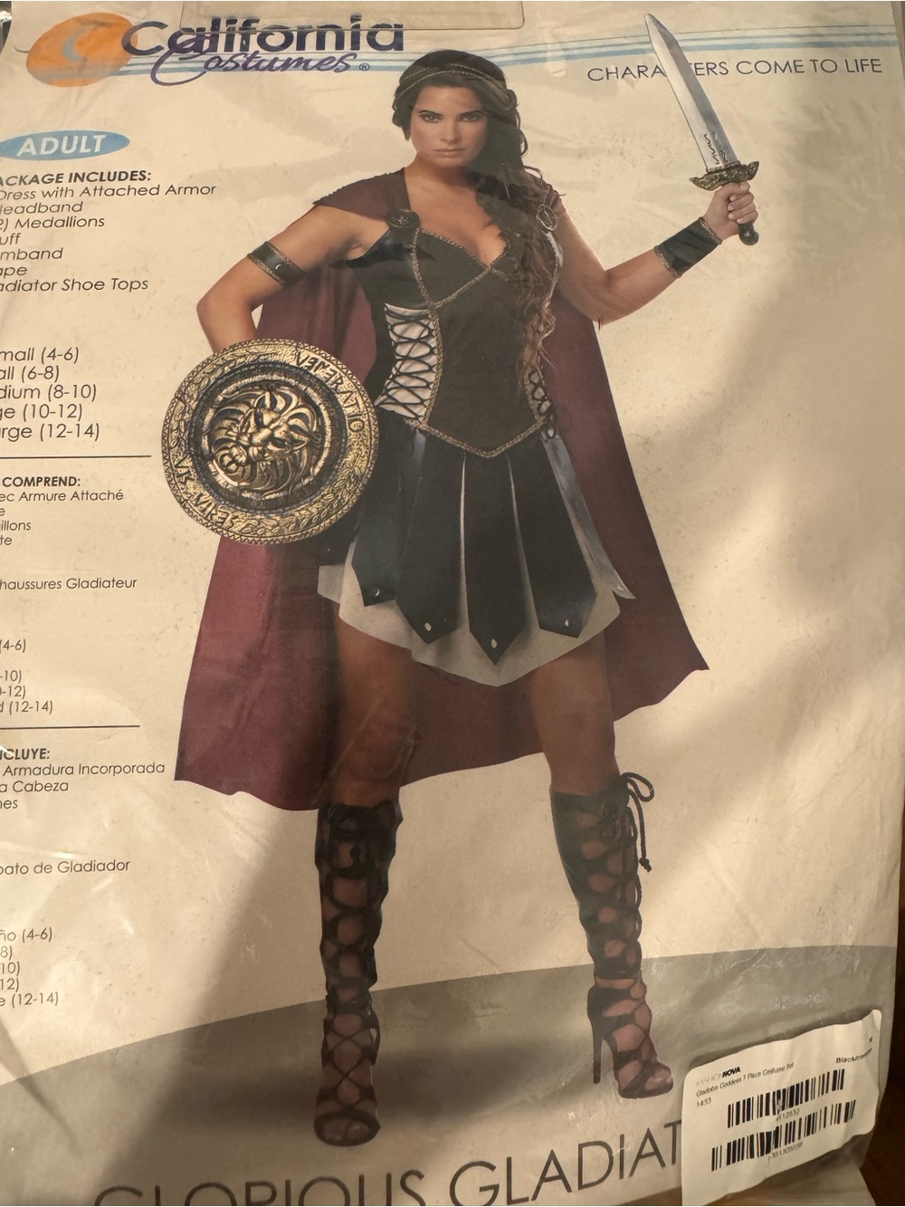 Women’s Gladiator Halloween costume